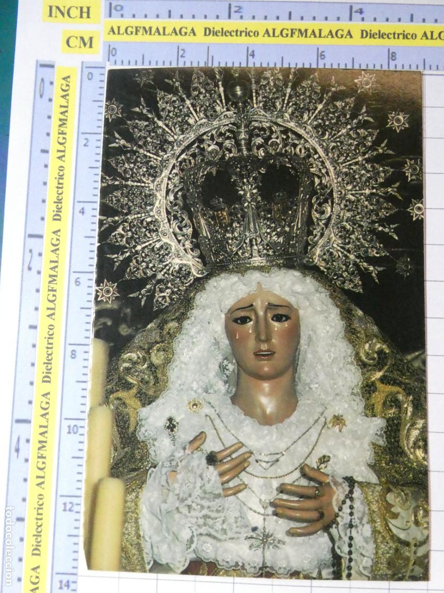 Postales: TARJETA POSTAL RELIGIOSA SEMANA SANTA. ALMER&Iacute;A VIRGEN COFRAD&Iacute;A ESTUDIANTES NTRA SRA AMOR ESPERA 2212