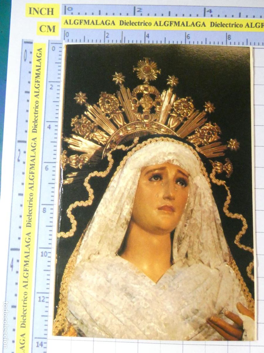 Postales: TARJETA POSTAL RELIGIOSA SEMANA SANTA. ALMER&Iacute;A VIRGEN PRIMER DOLOR COFRAD&Iacute;A CRISTO AMOR 2216