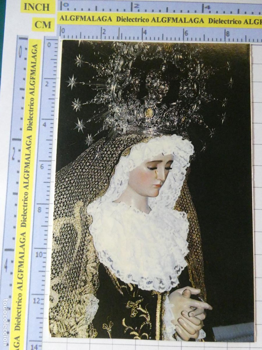 Postales: TARJETA POSTAL RELIGIOSA SEMANA SANTA. ALMER&Iacute;A VIRGEN CONSUELO COFRAD&Iacute;A SILENCIO 2217