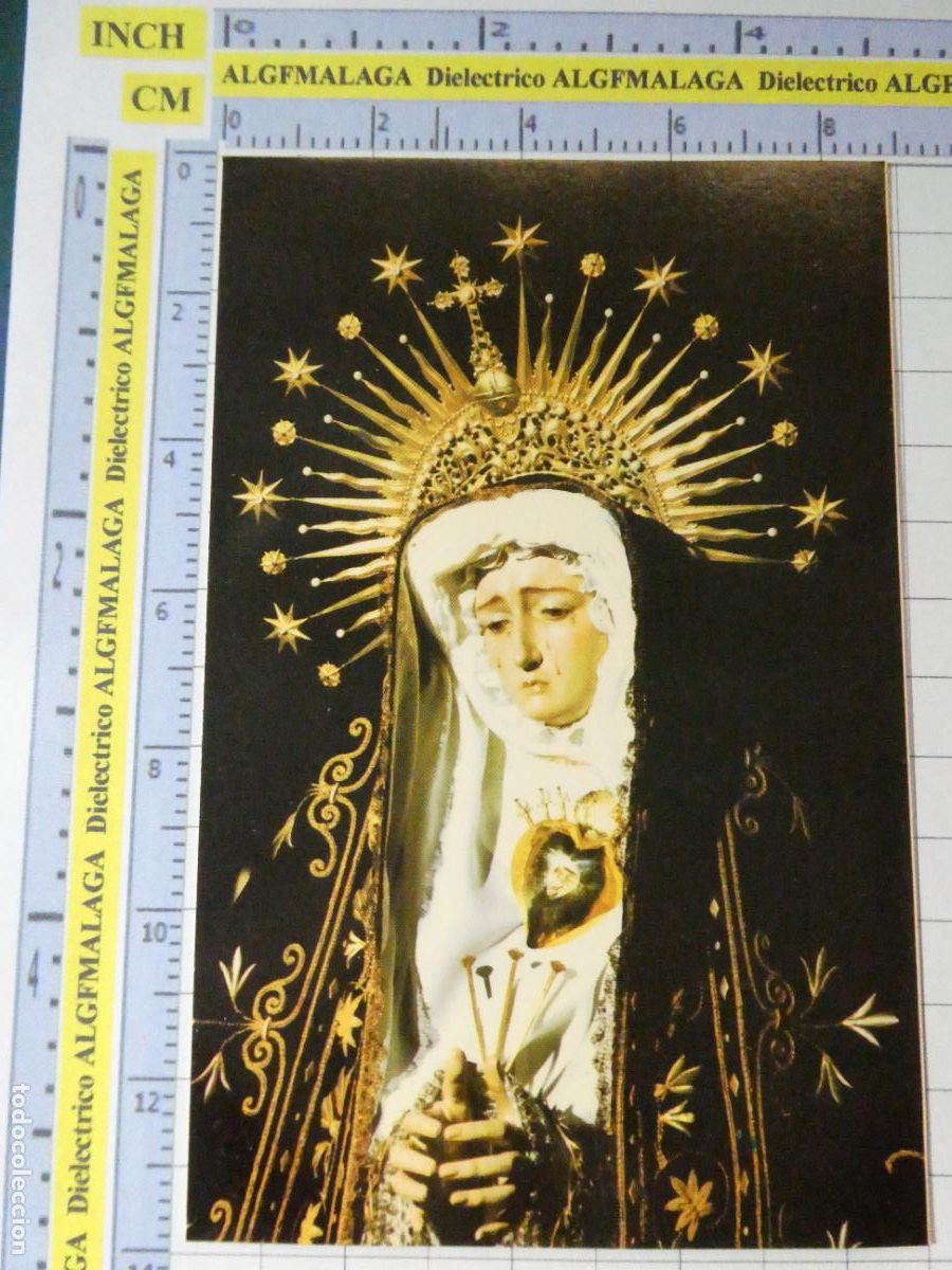 Postales: TARJETA POSTAL RELIGIOSA SEMANA SANTA. ALMER&Iacute;A VIRGEN DOLORES COFRAD&Iacute;A SOLEDAD 2218