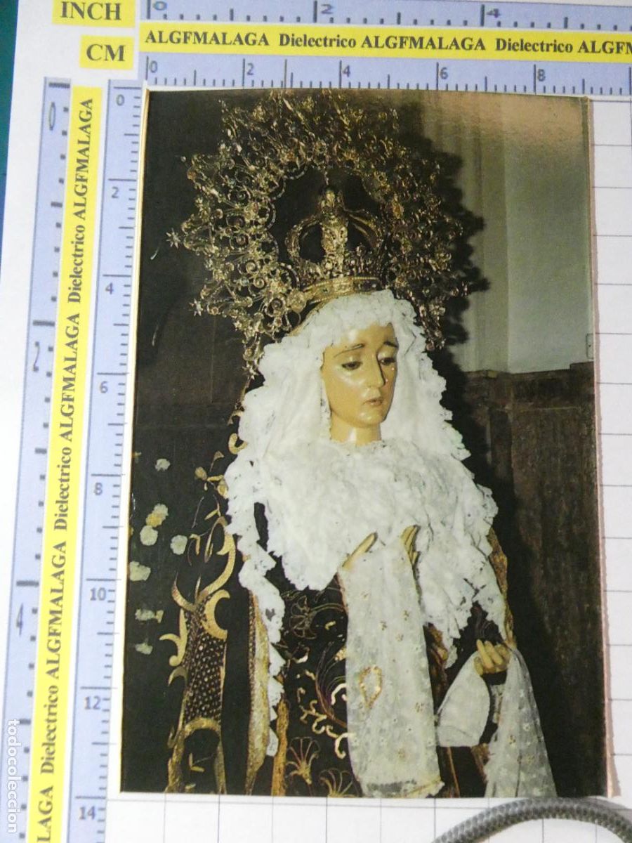 Postales: TARJETA POSTAL RELIGIOSA SEMANA SANTA. ALMER&Iacute;A VIRGEN DOLORES COFRAD&Iacute;A SANTO SEPULCRO 2219