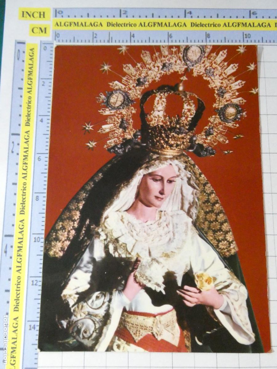 Postales: TARJETA POSTAL RELIGIOSA SEMANA SANTA. M&Aacute;LAGA POLLINICA MAR&Iacute;A SANT&Iacute;SIMA DEL AMPARO 2222