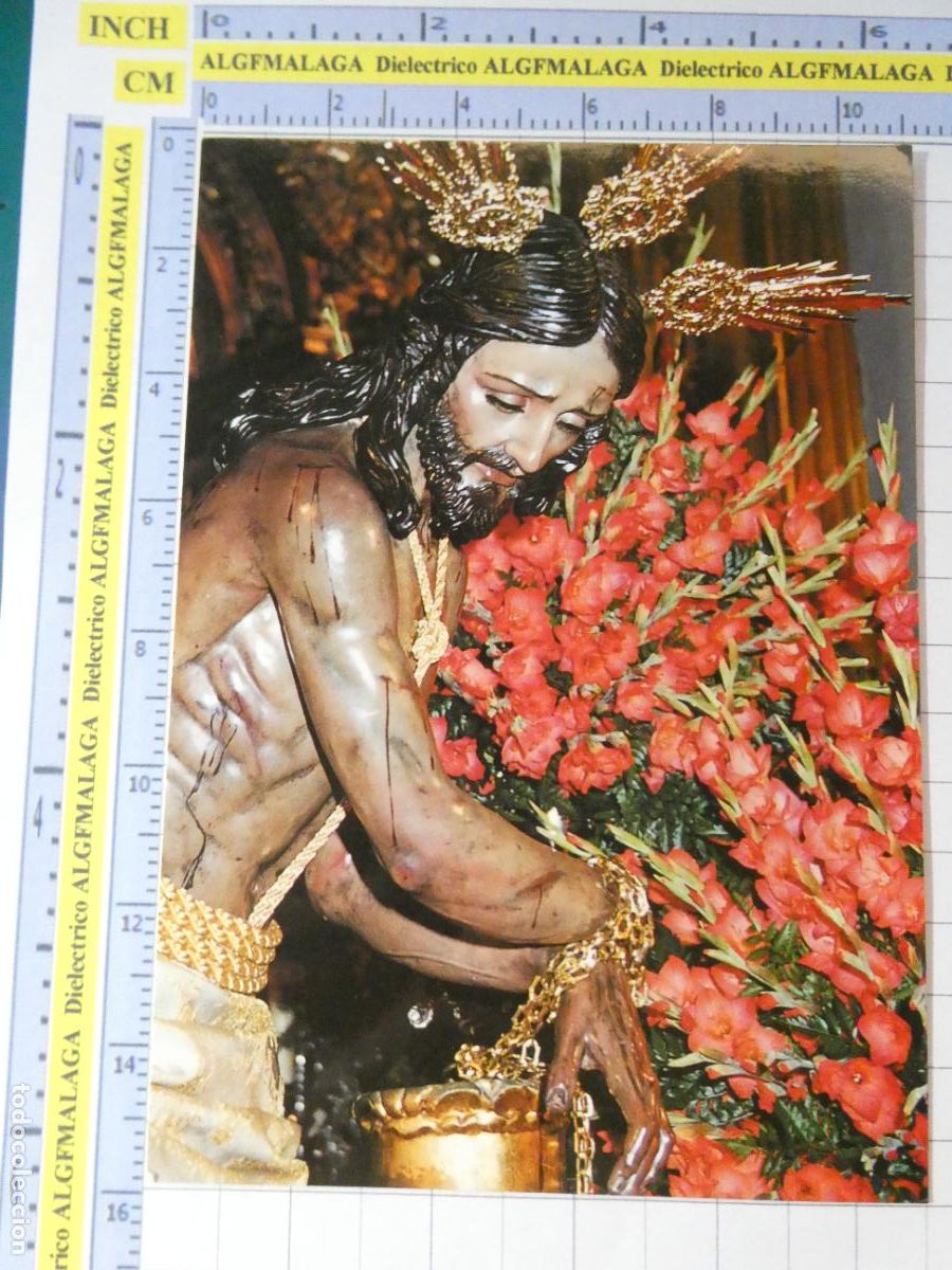 Postales: TARJETA POSTAL RELIGIOSA SEMANA SANTA. M&Aacute;LAGA NUESTRO PADRE JES&Uacute;S DE LA COLUMNA. 2713