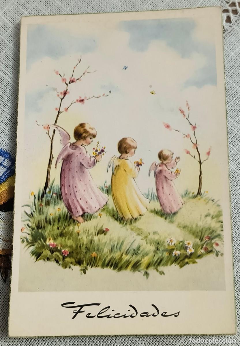 Postcards: POSTAL | ANGELITOS CON FLORES
