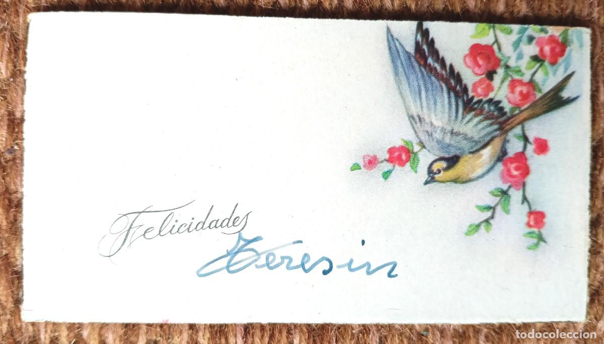 Cartoline: TARJETA DE FELICITACION DE ONOMASTICA 1952