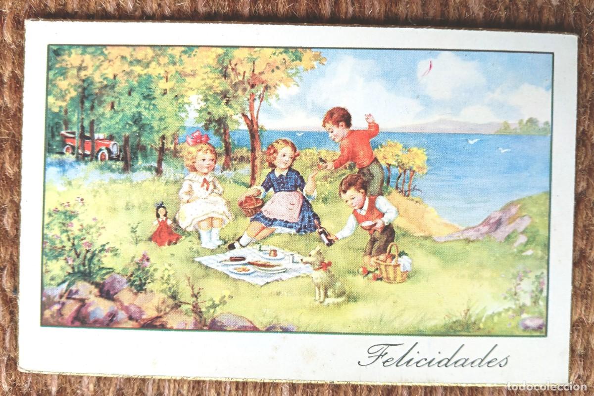 Cartoline: TARJETA DE FELICITACION DE ONOMASTICA 1950