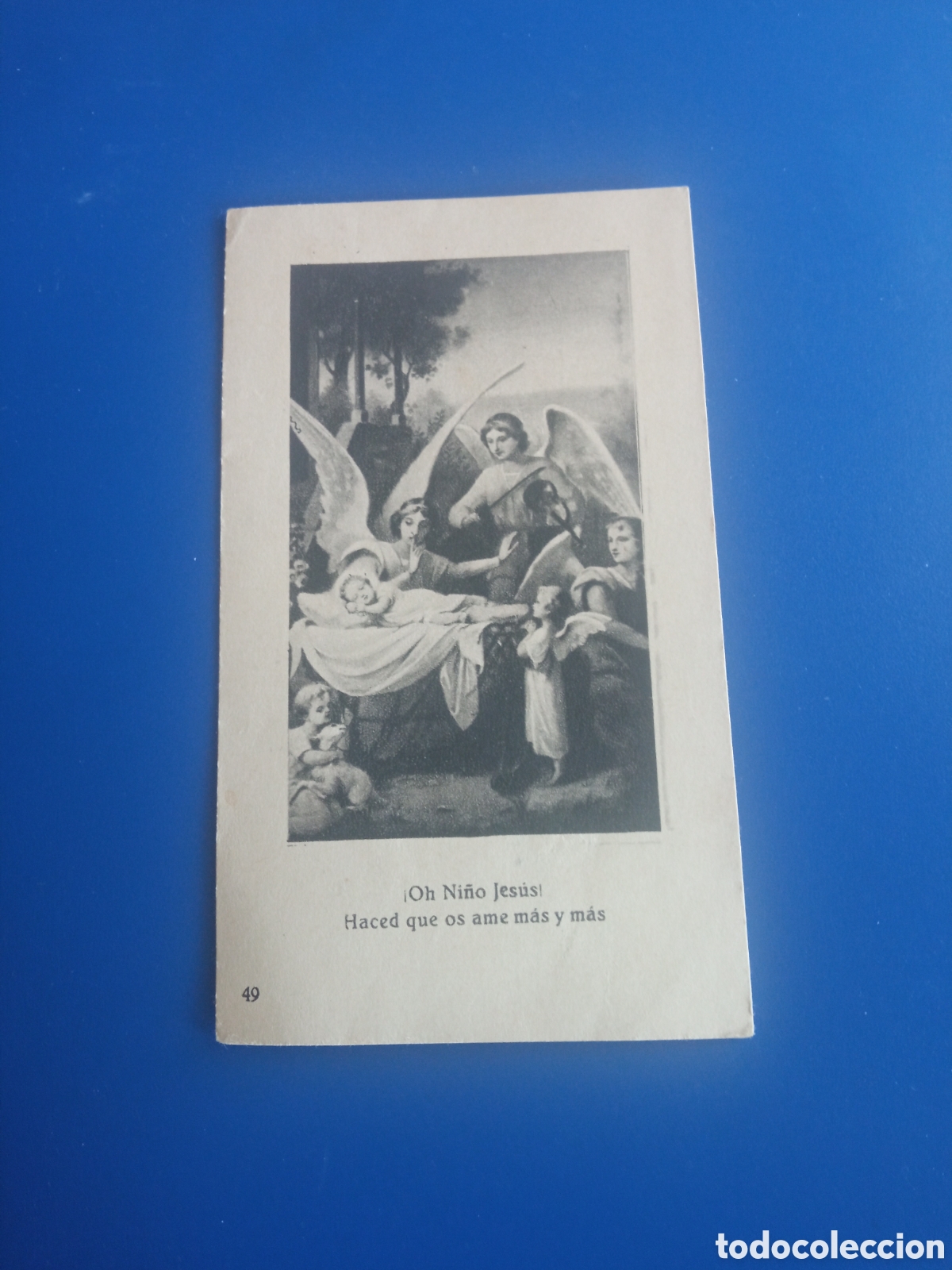 Postales: Antiguo recordatorio de felicitaci&oacute;n de Navidad, Ac&oacute;litos de la Parroquia de San Marcos