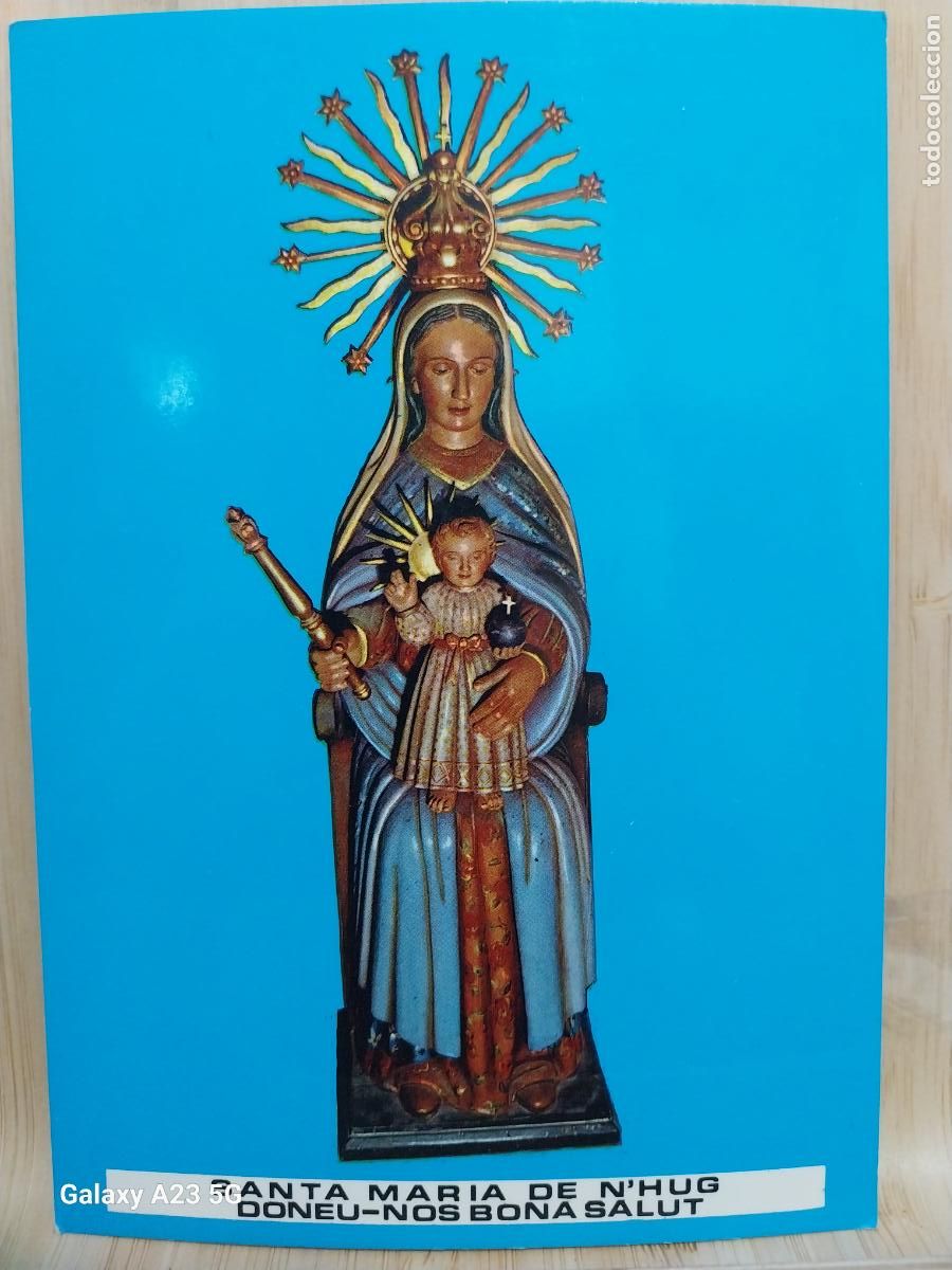 Postales: CASTELLAR DE N&acute;HUG VIRGEN SANTA MARIA DE N&acute;HUG PARROQUIA ED EUGENIO ORRIOLS SC ORIGINAL