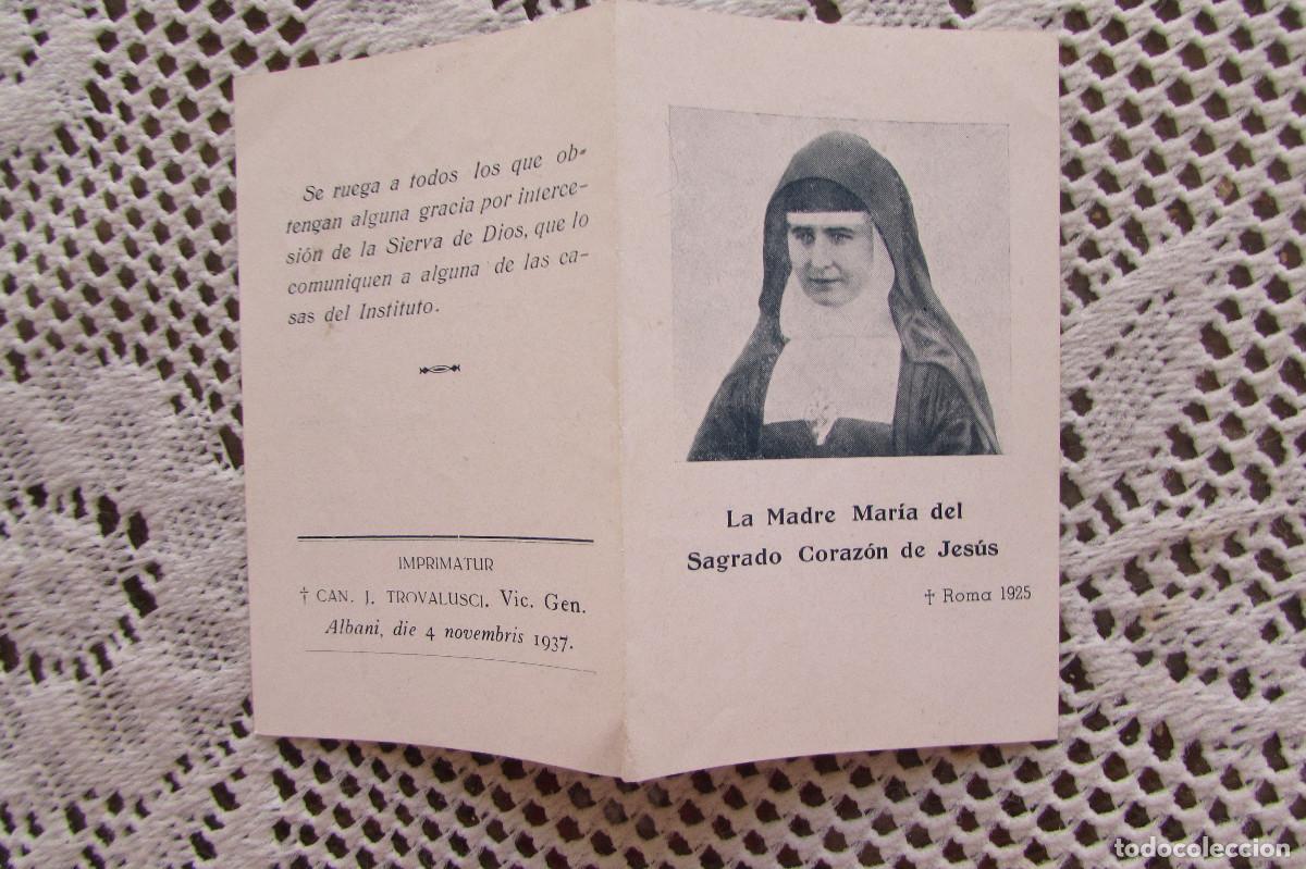 Cartoline: LA MADRE MARIA DEL SAGRADO CORAZON DE JESUS 1937