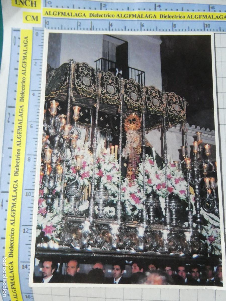 Postales: POSTAL RELIGIOSA SEMANA SANTA DE M&Aacute;LAGA. A&Ntilde;OS 90. 94 V&Eacute;LEZ M&Aacute;LAGA MAR&Iacute;A SANT&Iacute;SIMA ESPERANZA. 1321