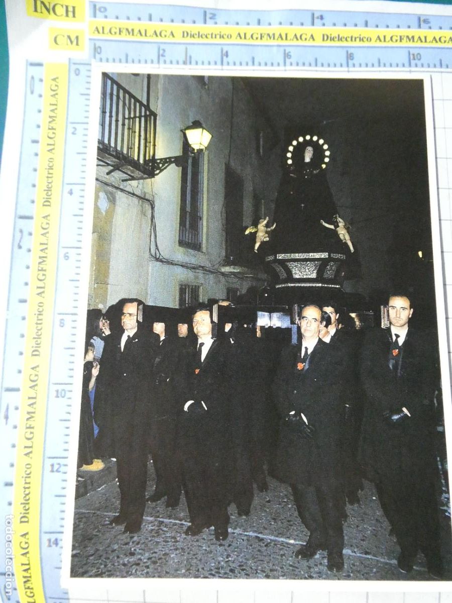 Postales: POSTAL RELIGIOSA SEMANA SANTA DE M&Aacute;LAGA. A&Ntilde;OS 90. 74 NUESTRA SE&Ntilde;ORA DE LOS DOLORES SERVITAS. 1323
