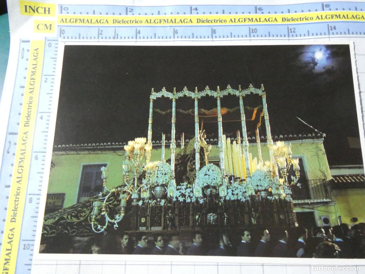 Postales: POSTAL RELIGIOSA SEMANA SANTA DE M&Aacute;LAGA. A&Ntilde;OS 90. 32 MAR&Iacute;A SANT&Iacute;SIMA DE GRACIA. 1328