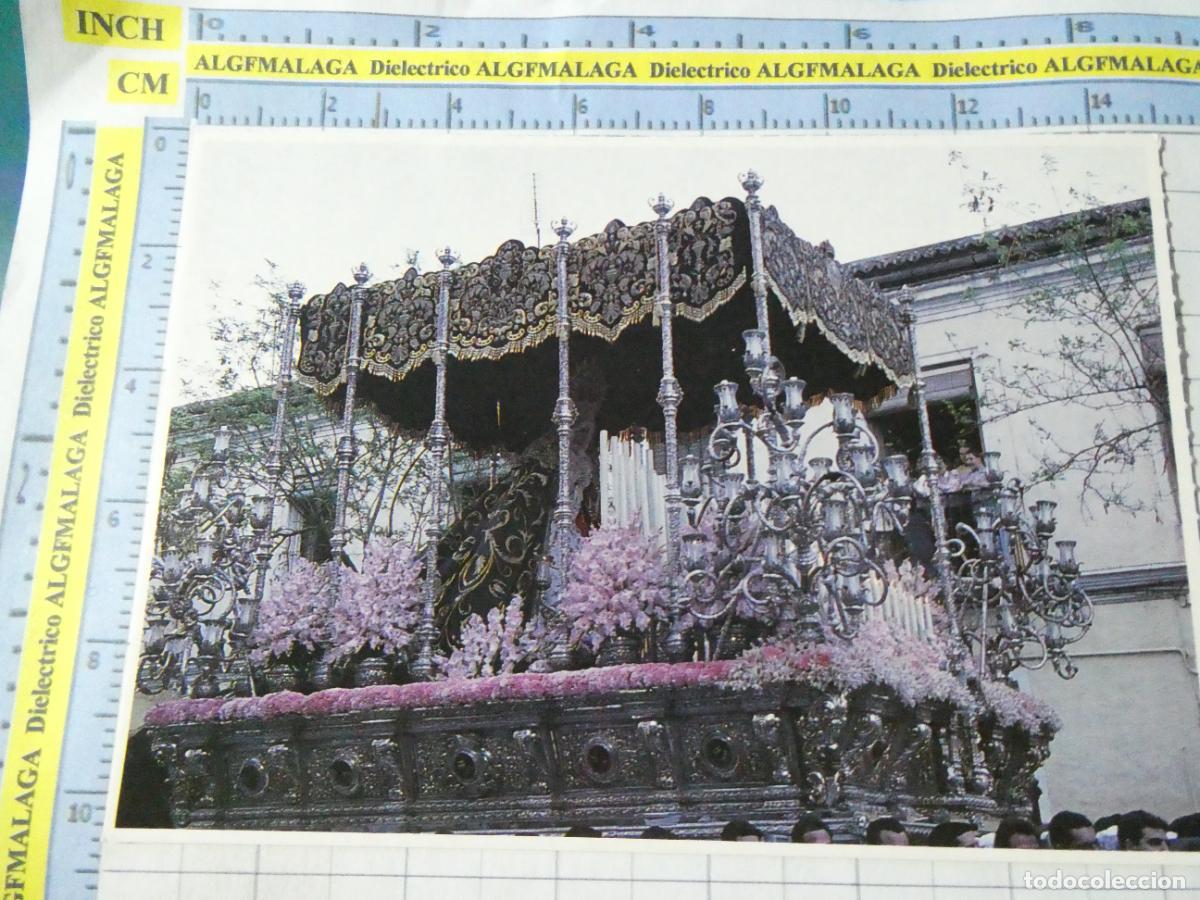 Postales: POSTAL RELIGIOSA SEMANA SANTA DE M&Aacute;LAGA. A&Ntilde;OS 90. 7 MAR&Iacute;A SANT&Iacute;SIMA DE LA PAZ. 1335