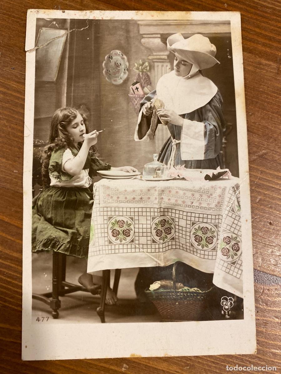 Cartoline: POSTAL 477 MONJA HIJAS CARIDAD SAN VICENTE DE PAUL 1910 CIRCULADA