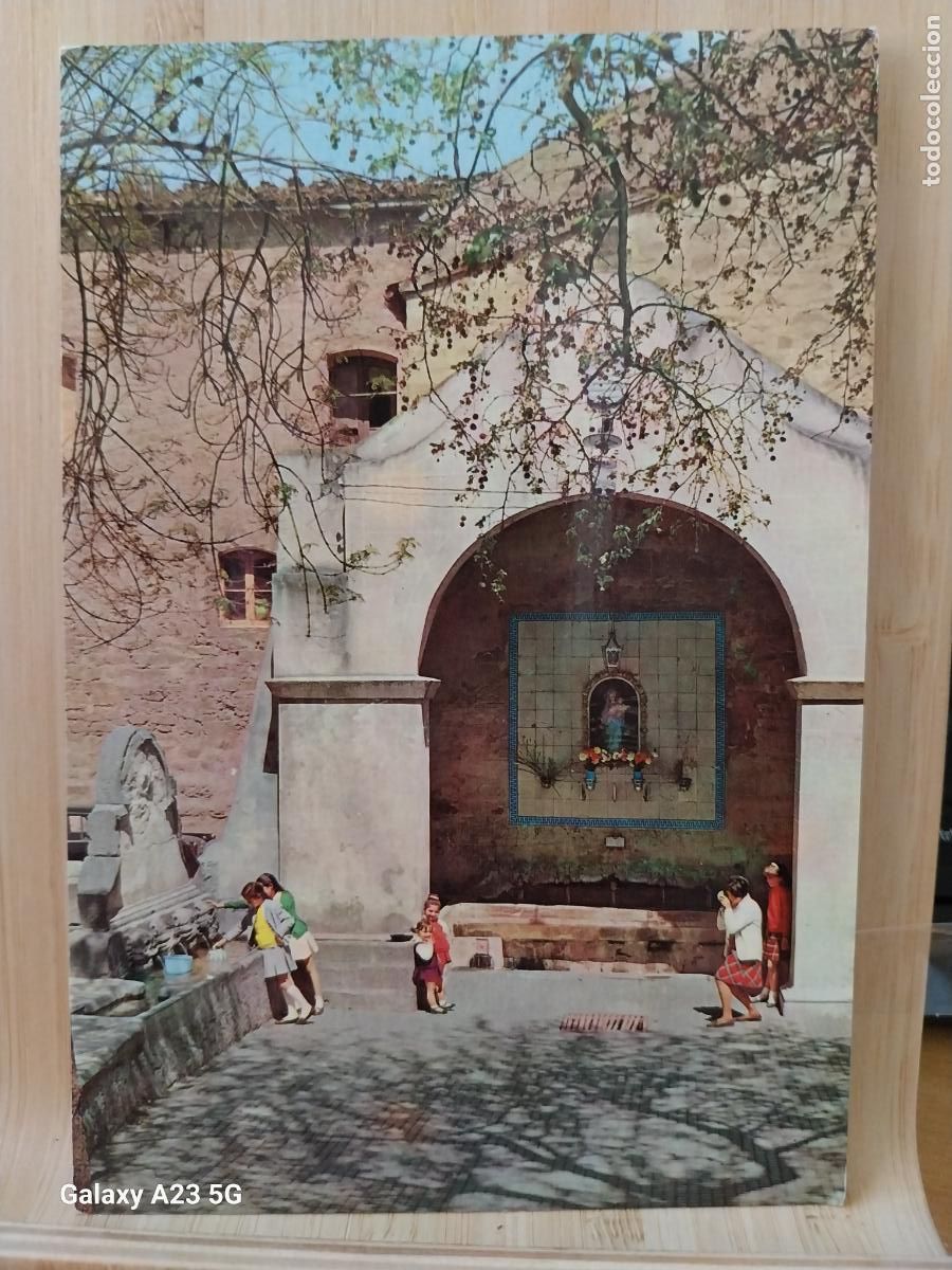 Postales: GUISSONA FUENTE DE LA VIRGEN DE LA SALUD ED J UBACH 1446 SC ORIGINAL A&Ntilde;O 1965