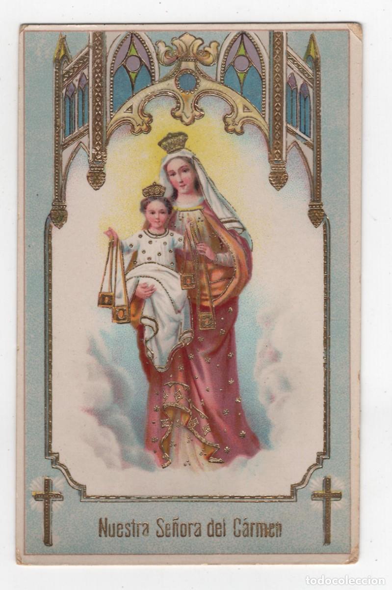 Postales: NUESTRA SE&Ntilde;ORA DEL CARMEN MUY ANTIGUA POSTAL IMPRESA EN ALEMANIA SB 942 SIN ESCRIBIR
