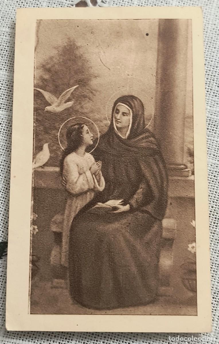 Postales: ESTAMPA | SANTA ANA CON LA VIRGEN MAR&Iacute;A DE NI&Ntilde;A