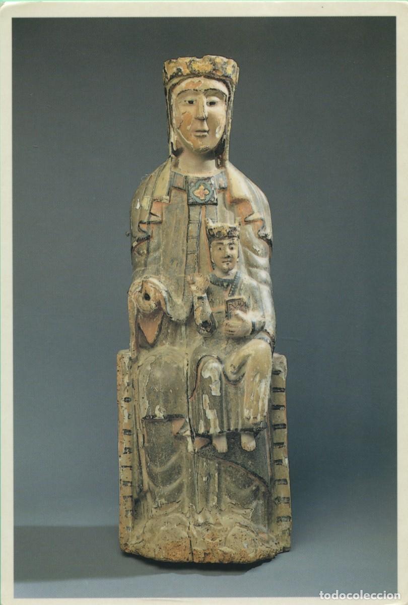 Postales: Virgen con el ni&ntilde;o. Iglesia de Santa Mar&iacute;a de Ag&uuml;ero. Finales del s. XII.