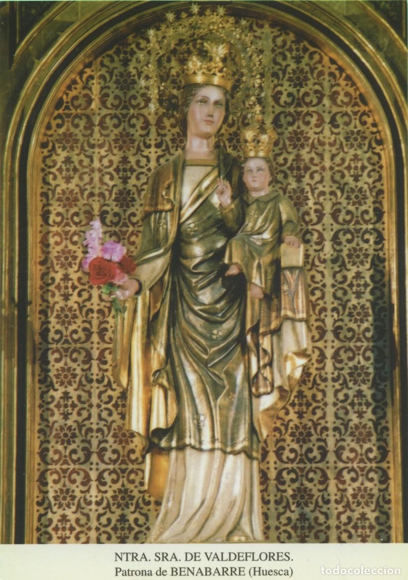 Postkarten: Tarjet&oacute;n con himno. Ntra. Sra. de Valdeflores. Patrona de Benabarre (Huesca)