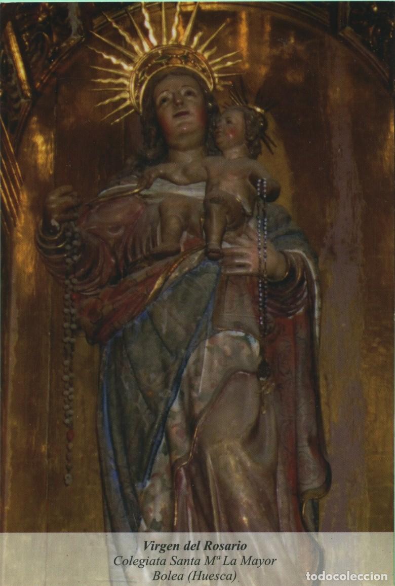 Postkarten: Tarjet&oacute;n. Virgen del Rosario. Colegiata Santa M&ordf; La Mayor. Bolea (Huescar)