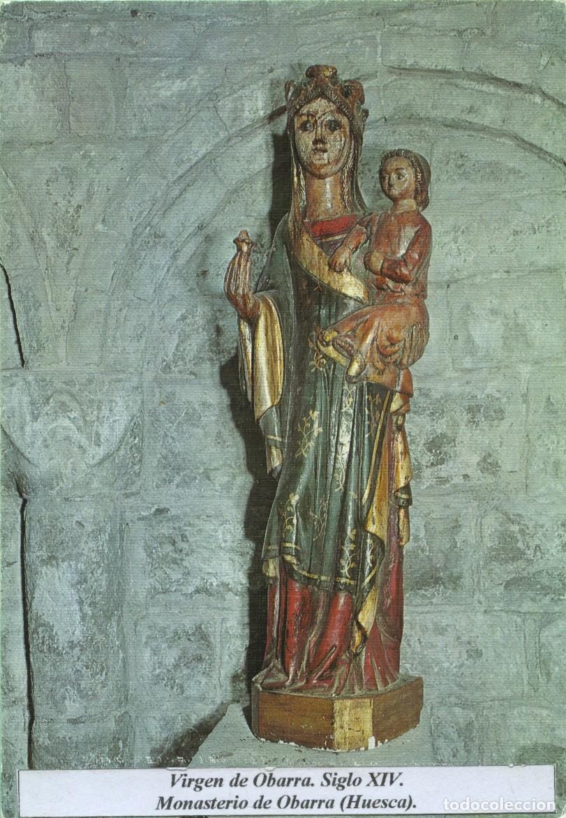 Cartes Postales: N&ordm; 11-Monasterio de Obarra. Pirineo Aragon&eacute;s. Virgen de Obarra Siglo XI. Sin circular. EDICIONES SIC