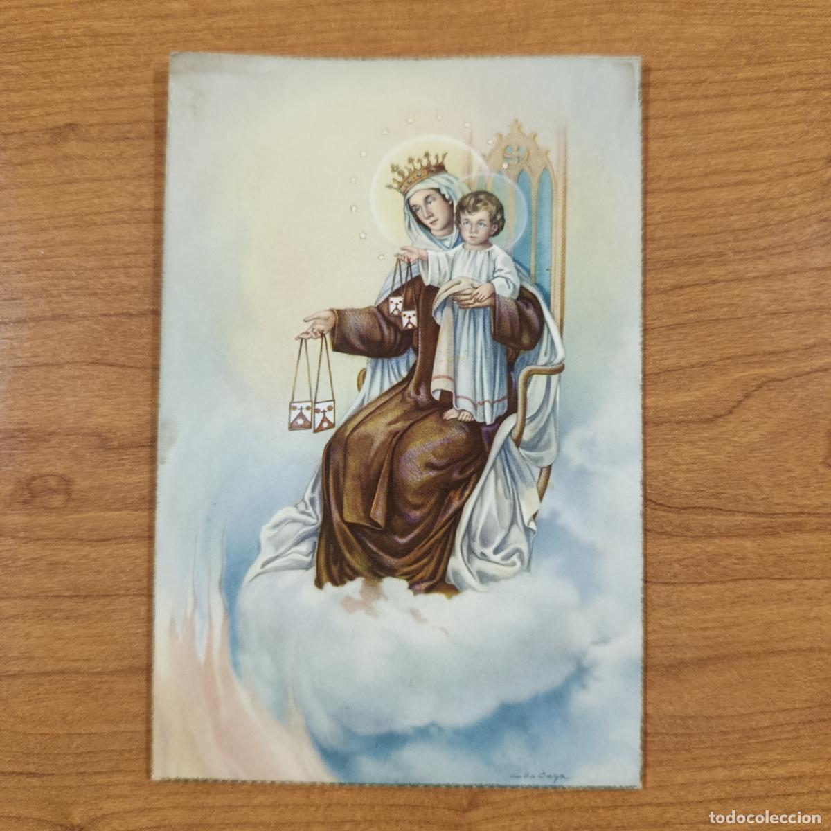 Postcards: TARJETA RELIGI&Oacute;N NUESTRA SE&Ntilde;ORA DEL CARMEN. CYZ