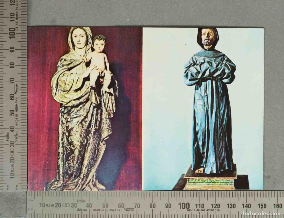 Postales: POSTAL. Virgen con el Ni&ntilde;o y San Francisco de As&iacute;s