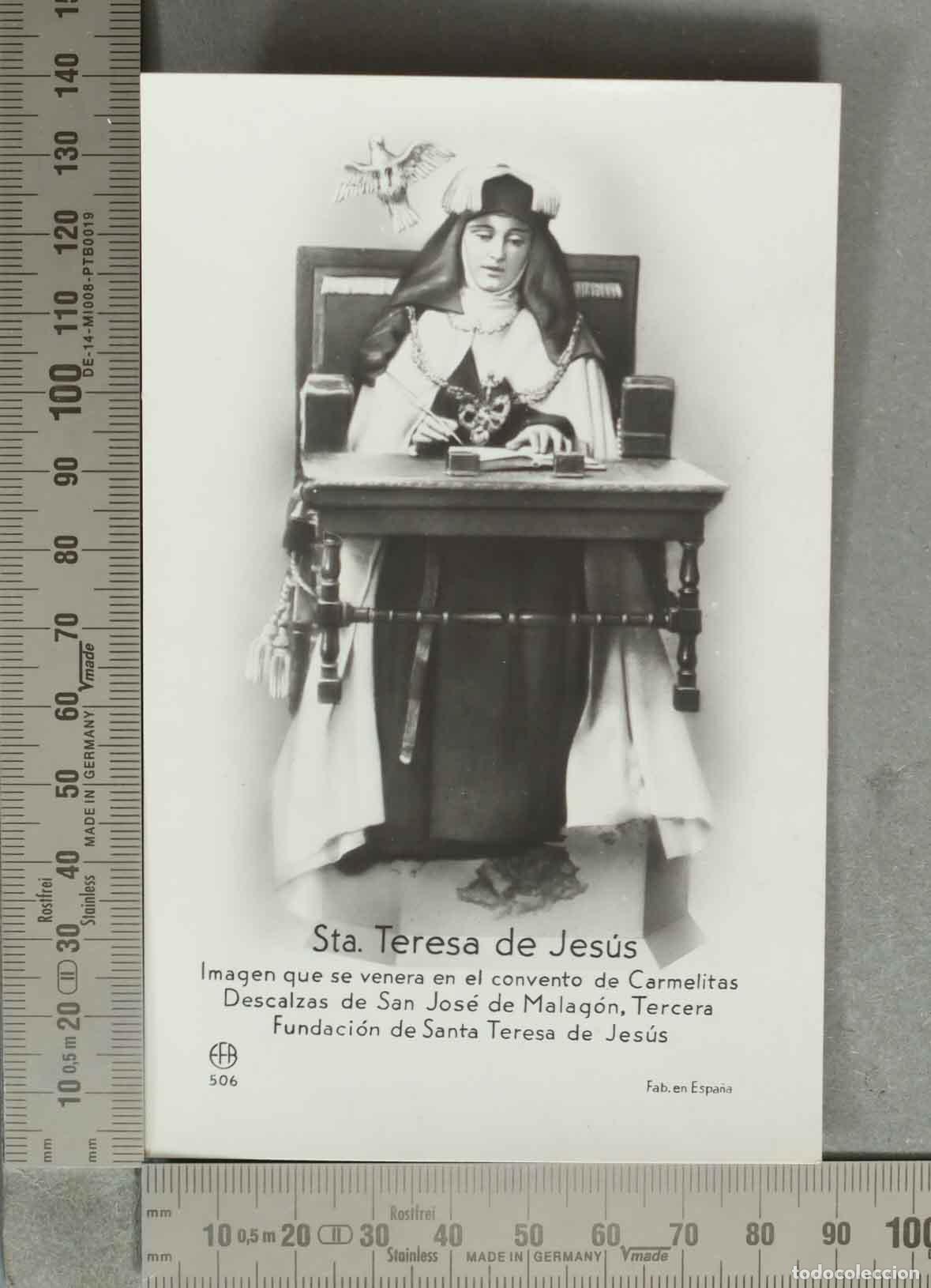 Postcards: POSTAL. Sta. Teresa de Jes&uacute;s - Imagen que se venera en el convento de Carmelitas Descalzas de San J