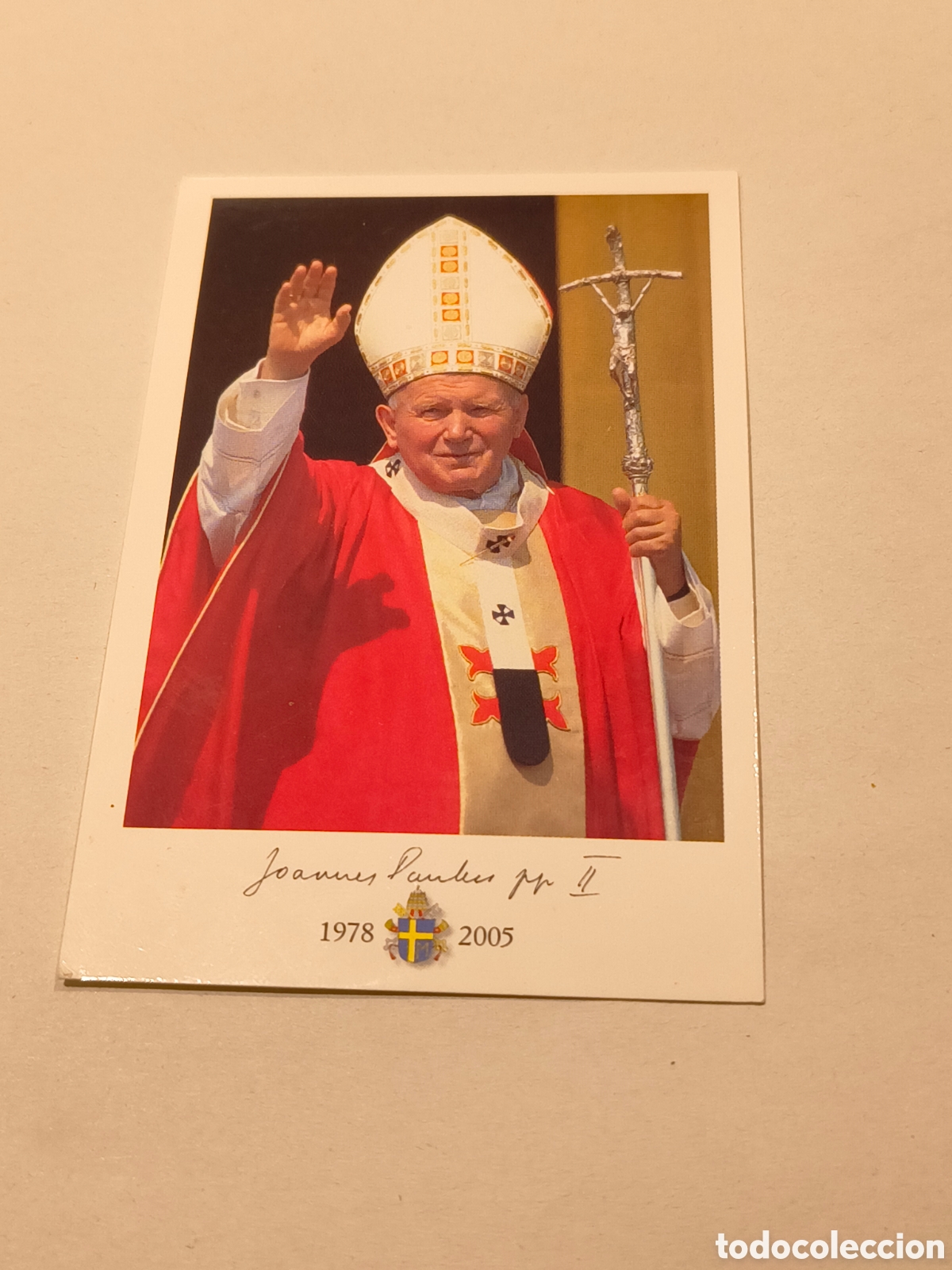 Postkarten: ESTAMPA CONMEMORATIVA JUAN PABLO II, JOANNES PAULUS II, 1978-2005(ITALIA EDITRICE, FOTO G. GALAZKA)