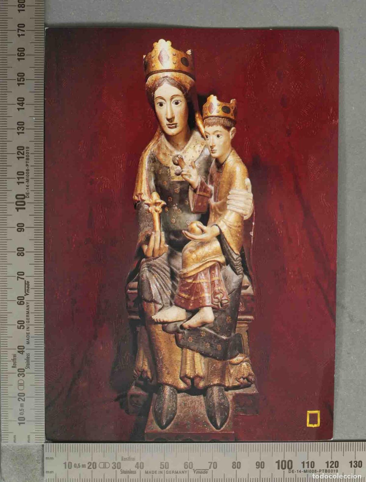 Postales: POSTAL. Virgen de la Rosa - Monasterio de Santa Mar&iacute;a la Real de N&aacute;jera
