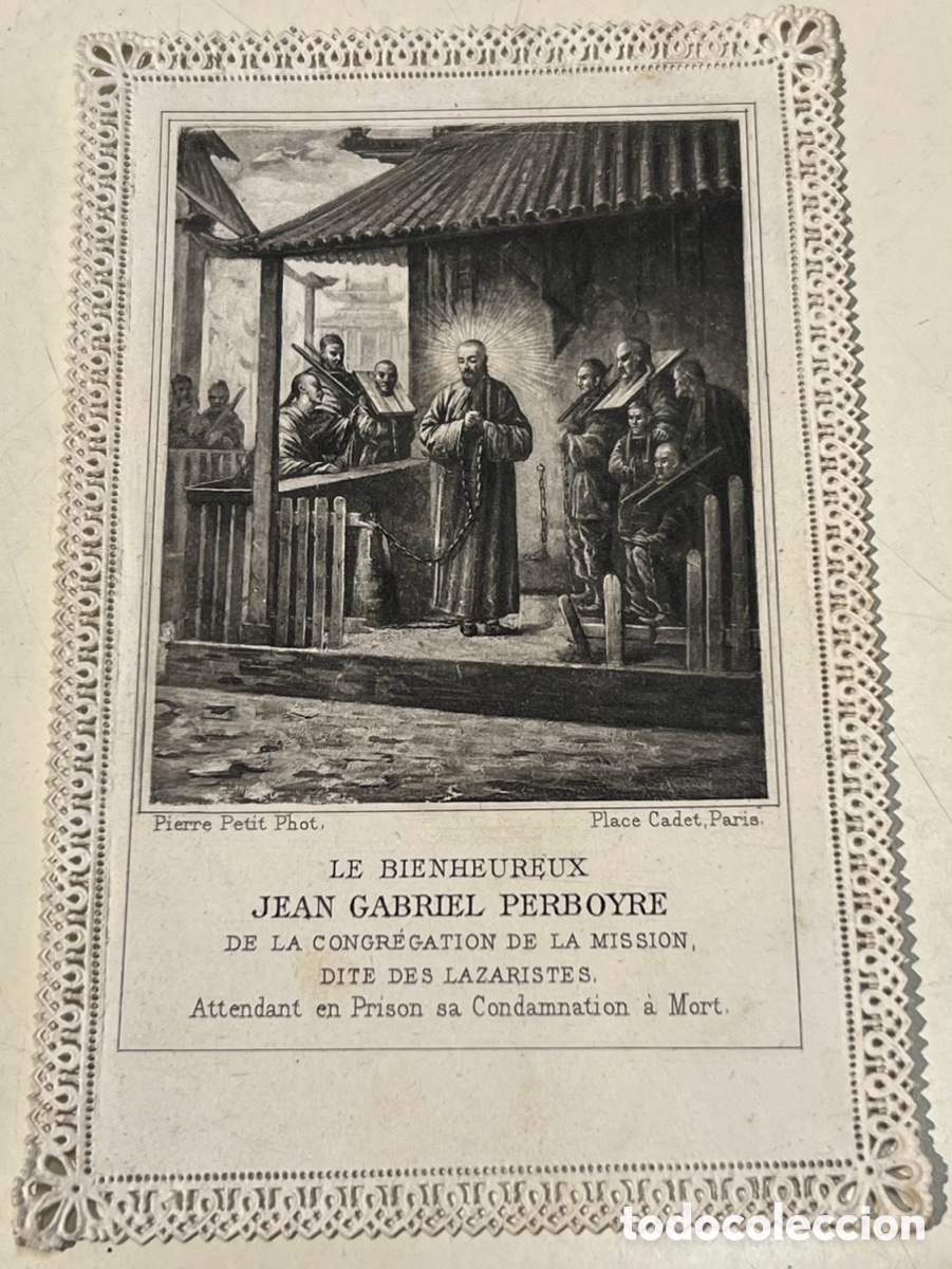 Postales: Estampa Religiosa. Jean Gabriel Perboyre. Par&iacute;s. A&ntilde;os 20.
