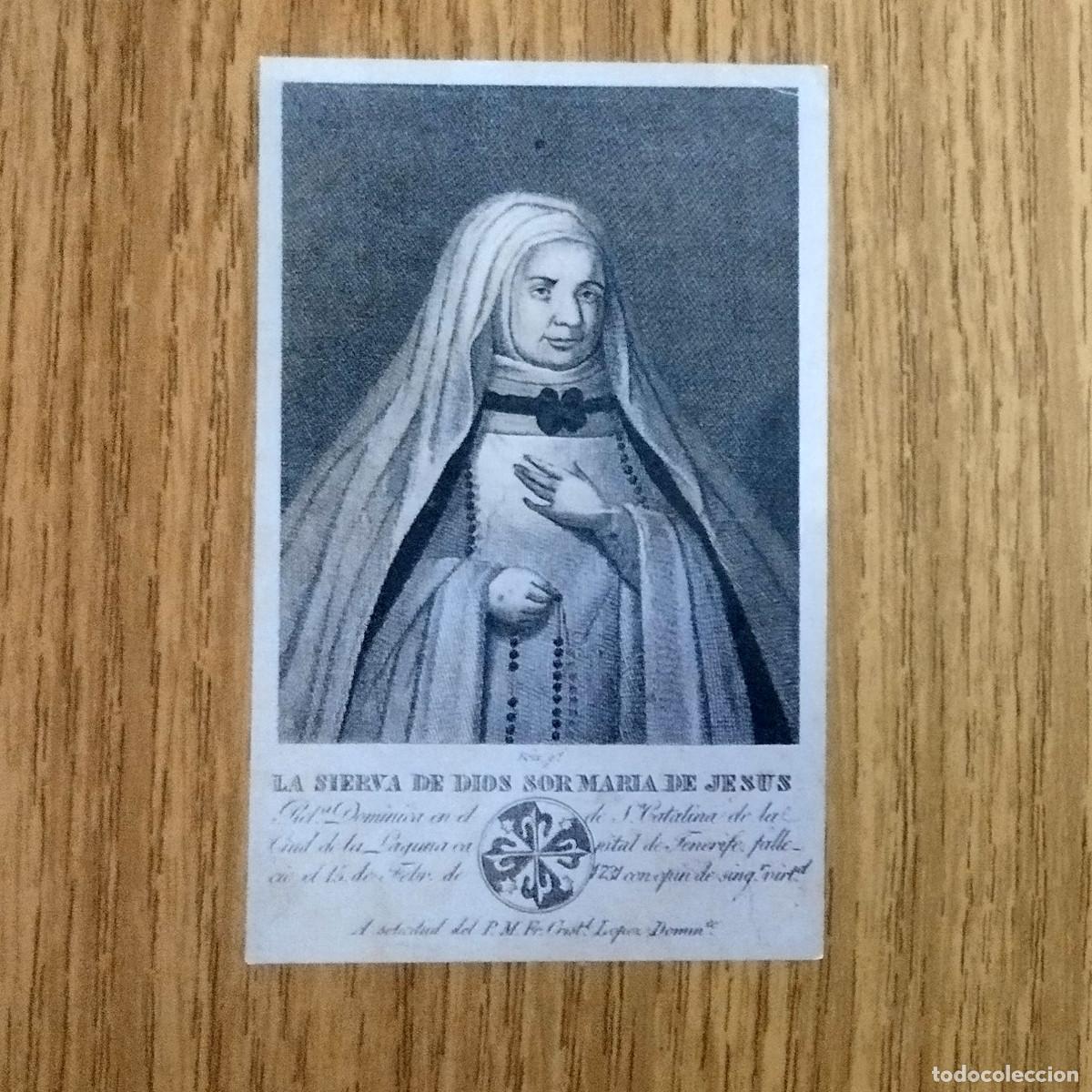 Postales: Estampa LA SIERVA DE DIOS SOR MAR&Iacute;A JES&Uacute;S DE LE&Oacute;N DELGADO - LA SIERVITA | Tenerife - Canarias