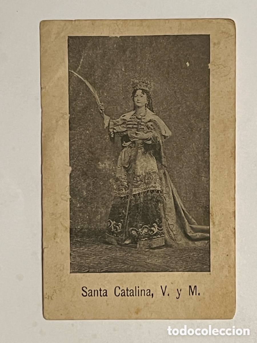Postales: SANTA CATALINA, V y M&hellip; Estampa antigua, Valencia.. (h.1900?) Med&iacute;das: 7 x 11 cm.,