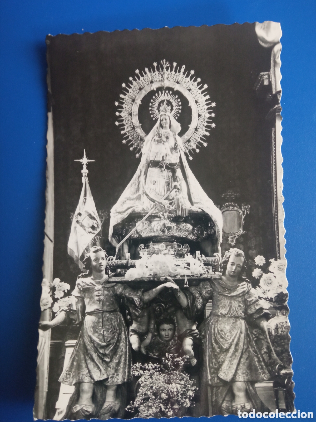 Postales: Antigua postal fotogr&aacute;fica, Nuestra Se&ntilde;ora de la Fuencisla, Patrona de Segovia