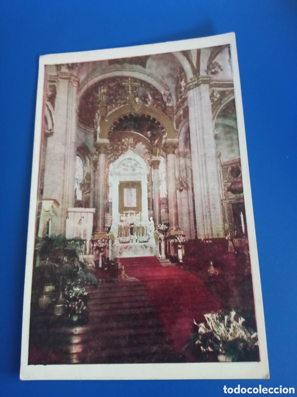 Postales: Antigua postal fotogr&aacute;fica, Bas&iacute;lica de Guadalupe, M&eacute;xico, Altar Principal