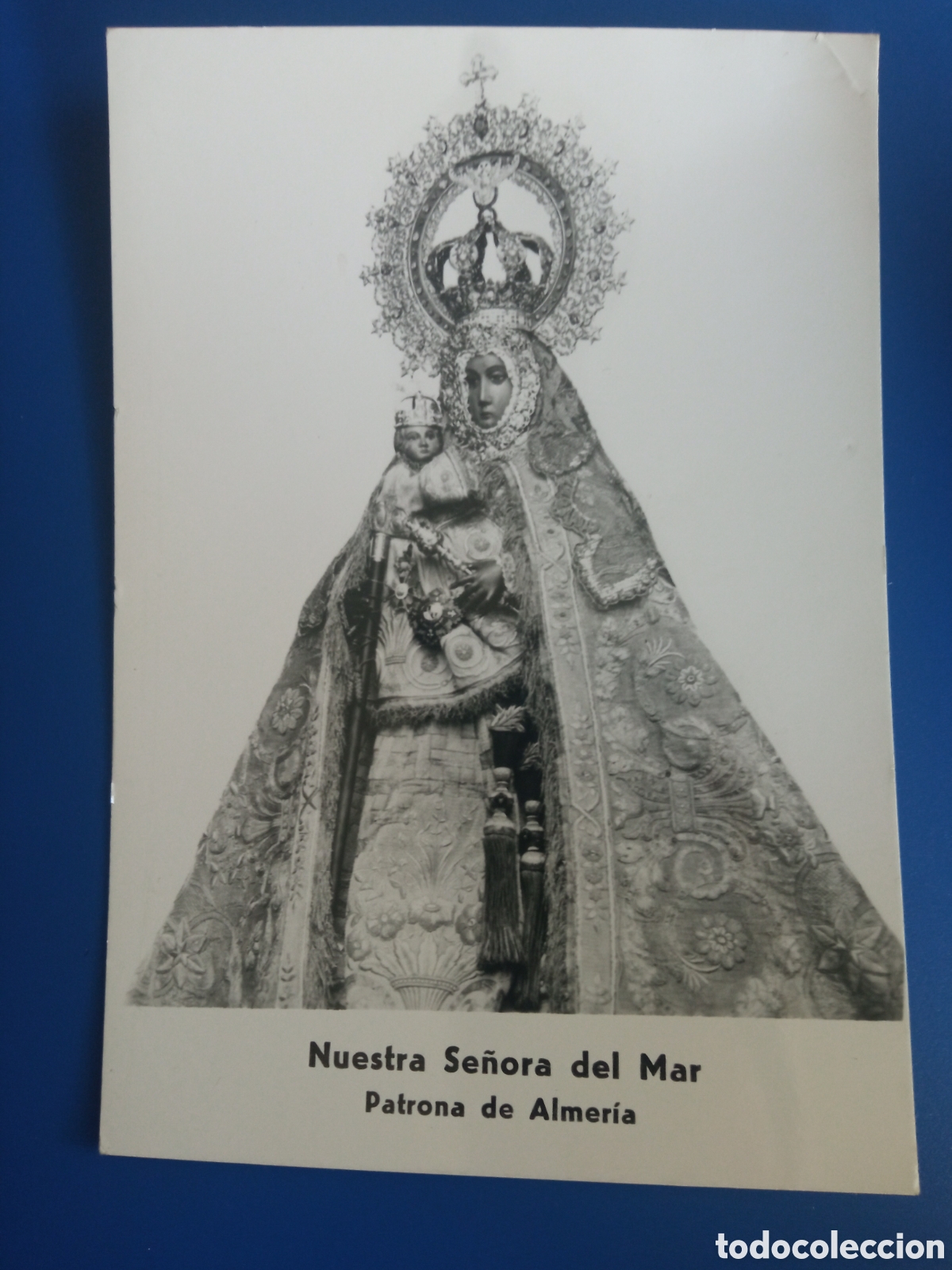Postales: Antigua foto postal, Nuestra Se&ntilde;ora del Mar, Patrona de Almer&iacute;a