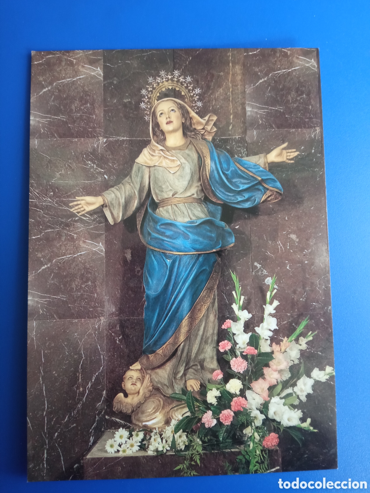Postales: Antigua postal religiosa, Nuestra Se&ntilde;ora de la Asunci&oacute;n, Alpedrete (Madrid)