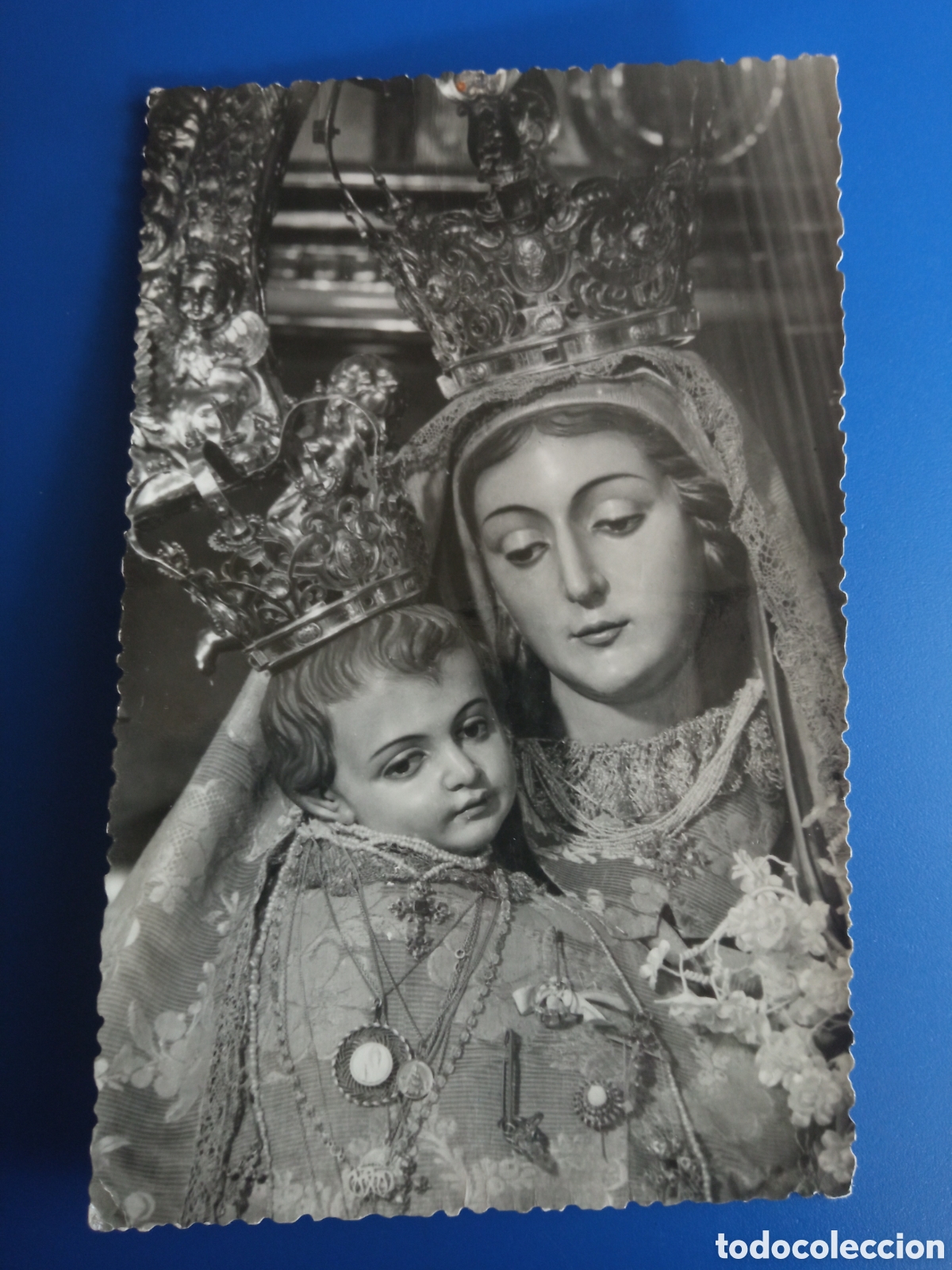 Postales: Antigua postal fotogr&aacute;fica, Nuestra Se&ntilde;ora de las Mercedes, Patrona de Alcal&aacute; La Real (Ja&eacute;n)
