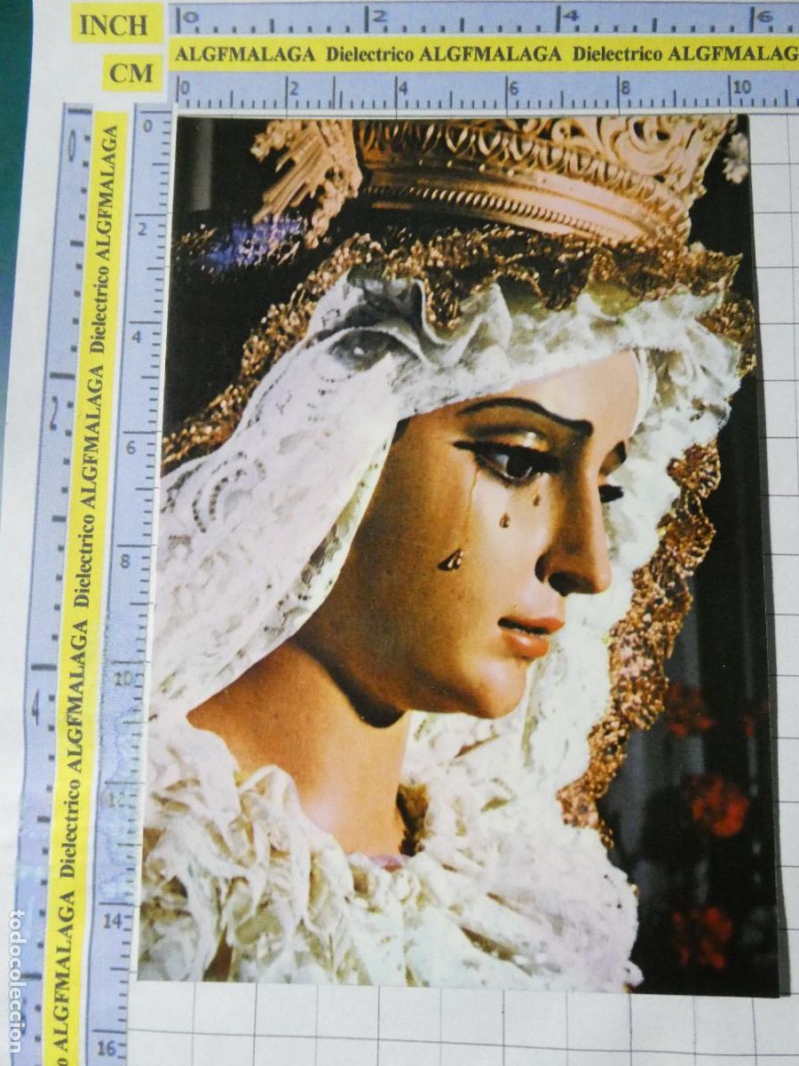 Postales: POSTAL RELIGIOSA SEMANA SANTA. A&Ntilde;O 1980. ARCHICOFRAD&Iacute;A DE LA SANGRE MAR&Iacute;A CONSOLACION L&Aacute;GRIMAS. 2689