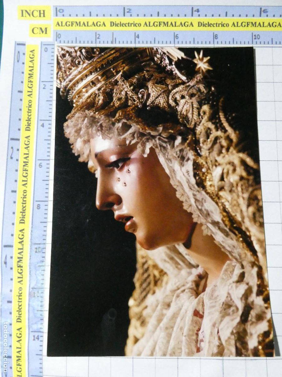 Postales: FOTO RELIGIOSA SEMANA SANTA. FOTOGRAF&Iacute;A VIRGEN M&Aacute;LAGA? SEVILLA?. 2692