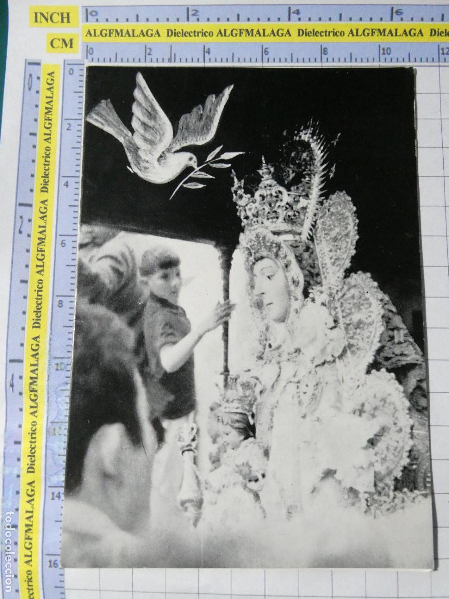 Postales: TARJETA RELIGIOSA SEMANA SANTA. A&Ntilde;O 1966. PEREGRINACI&Oacute;N HERMANDAD TRIANA SANTUARIO ROC&Iacute;O. 2699