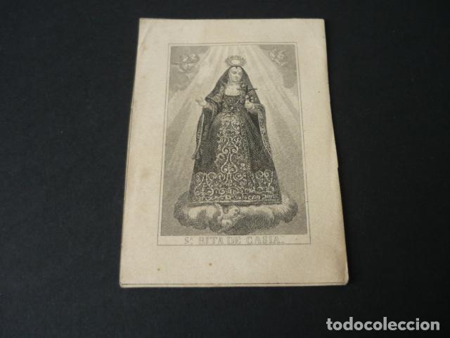 Postales: SANTA RITA DE CASIA ANTIGUA ESTAMPA GRABADO SIGLO XIX