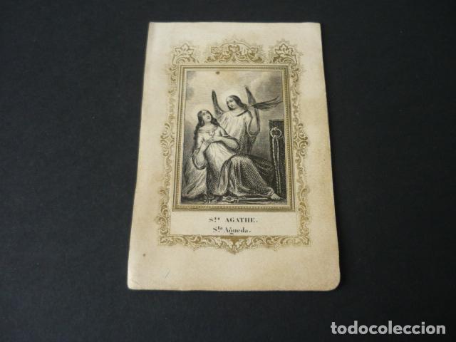 Postales: SANTA AGUEDA ANTIGUA ESTAMPA GRABADO SIGLO XIX