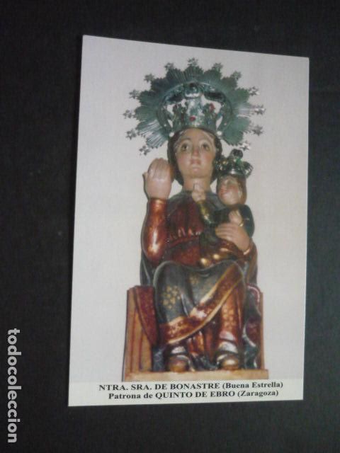 Postcards: QUINTO DE EBRO ZARAGOZA NUESTRA SE&Ntilde;ORA DE BONASTRE POSTAL