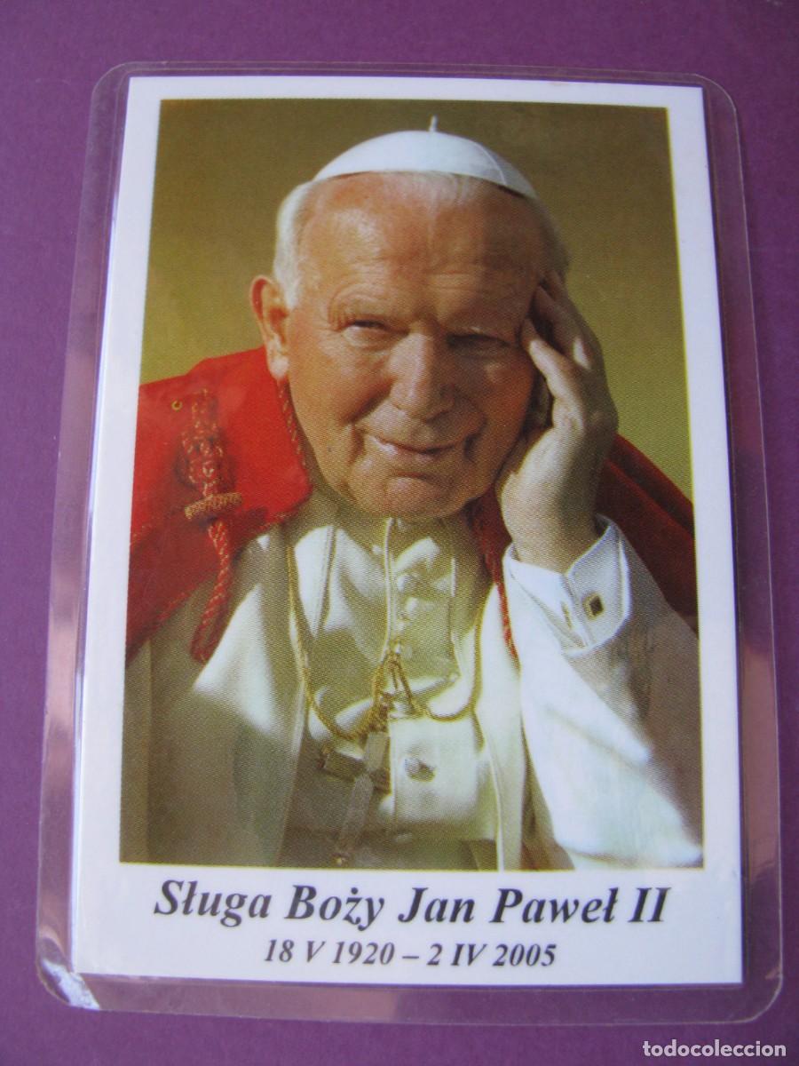 Postkarten: ESTAMPA RELIGIOSA. JUAN PABLO II. EN POLACO. PLASTIFICADO. 10X7 CM