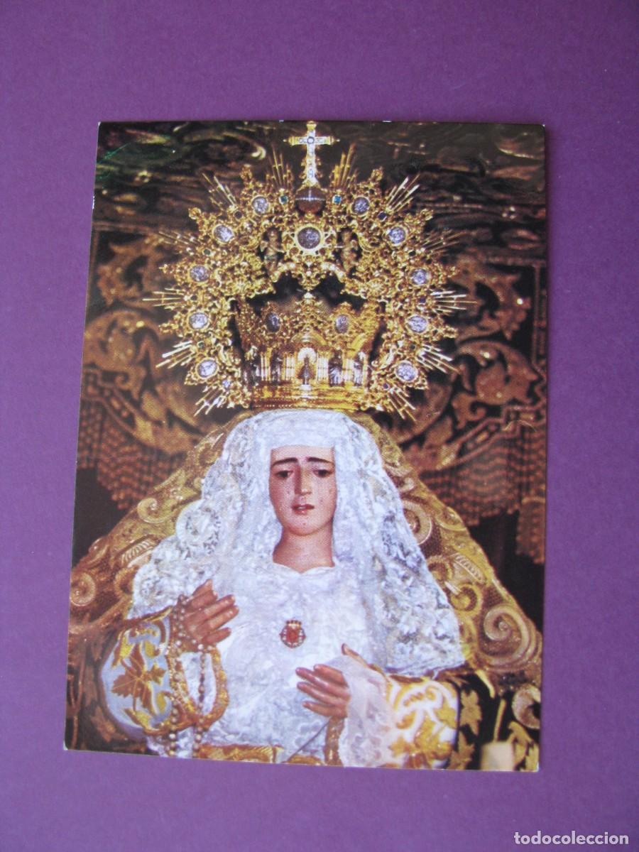 Postales: ESTAMPA RELIGIOSA. MARIA STMA. DE LOS DOLORES. COFRADIA DE LA EXPIRACION. MALAGA. 10,5X7,5 CM