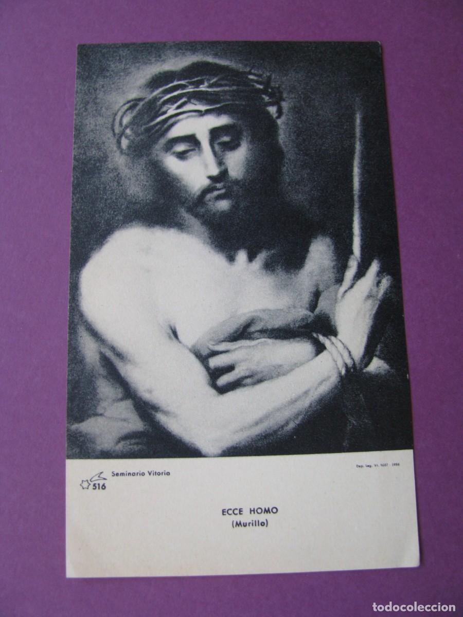 Postales: ESTAMPA RELIGIOSA. ECCE HOMO. DE MURILLO. 1958. 11X6,5 CM