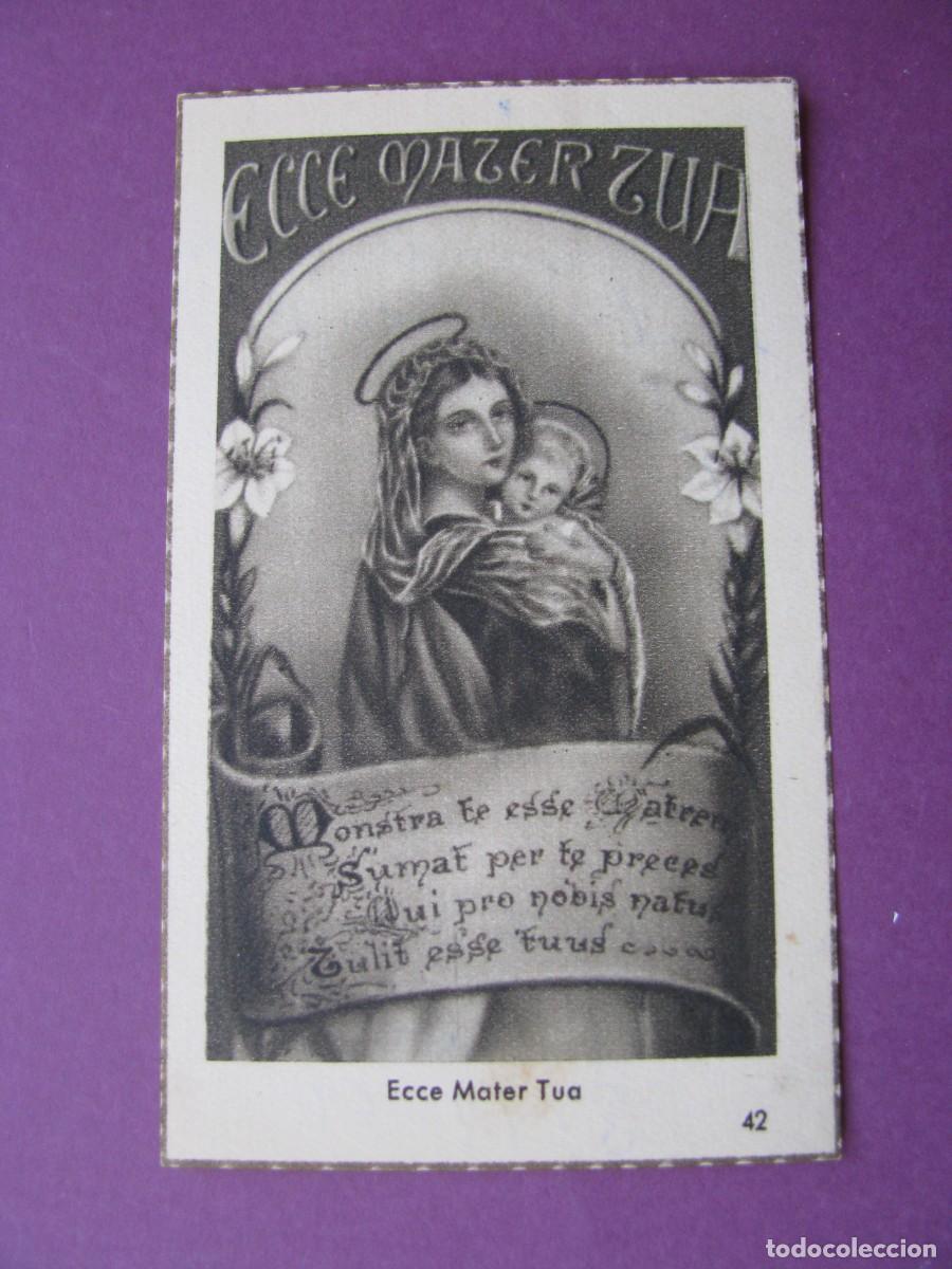 Postales: ESTAMPA RELIGIOSA. ECCE MATER TUA. 10X6 CM