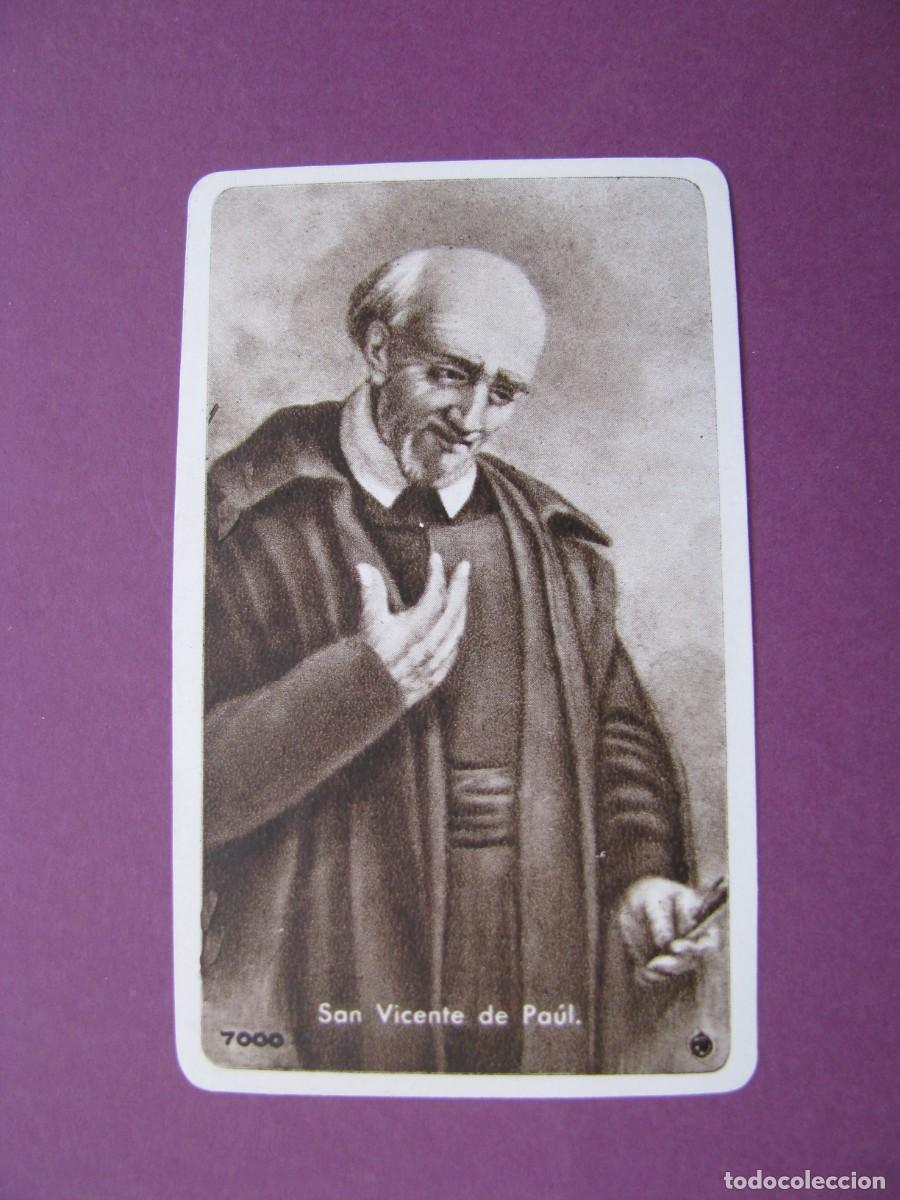Postales: ESTAMPA RELIGIOSA. SAN VICENTE DE PAUL. 9X5,5 CM
