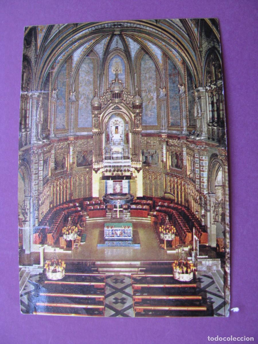 Postales: ESTAMPA RELIGIOSA. LA BASILICA DE MONTSERRAT. 11X7,5 CM